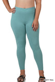 PLUS BRUSHED DTY MICROFIBER FULL LENGTH LEGGINGS