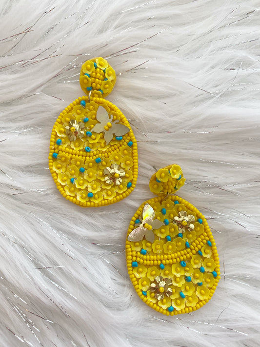 Easter egg earrings